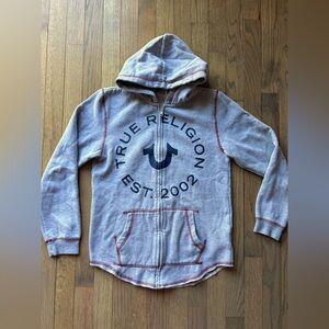 True Religion Kids Size M (10-12) Logo Hoodie